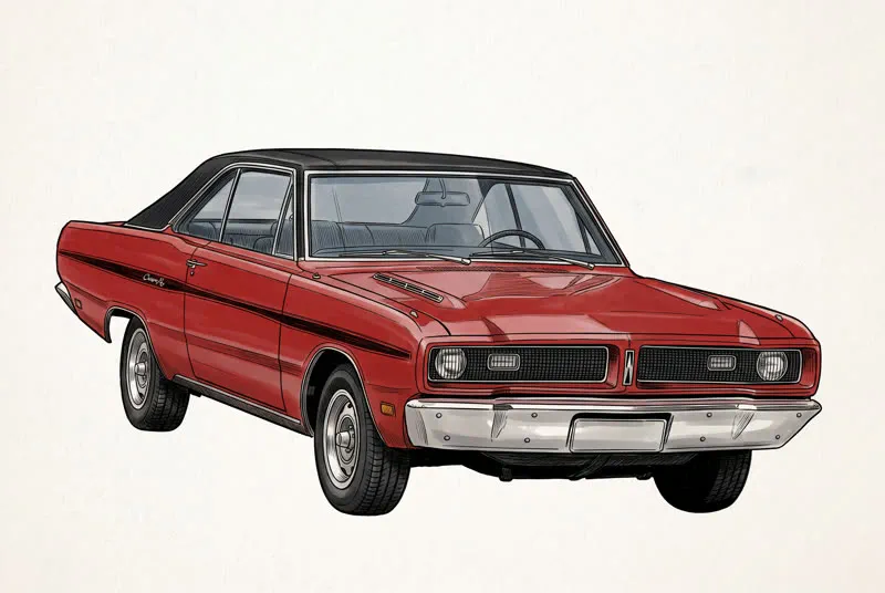 Dodge Charger no acabamento Preciso — Colorido